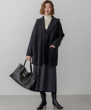 23区 VIOLAd'ORO イタリアンWフェイスレザー ラージ トートバッグ ブラック系