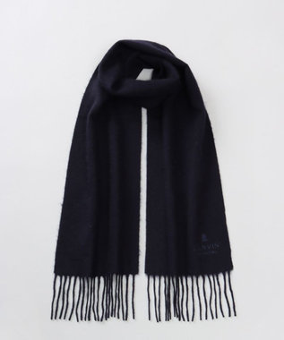 AURORA LANVIN COLLECTION ランバン コレクション カシミヤ  無地プチマフラー　　（幅20cm)