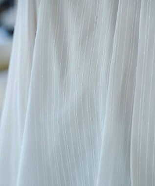 Tiaclasse L 【洗える】シフォンドレープワンピース サックスグレー