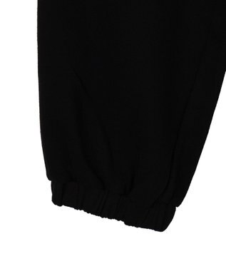 WEGO 【ウエストゴム】ラインストーンロゴスウェットパンツ ブラック