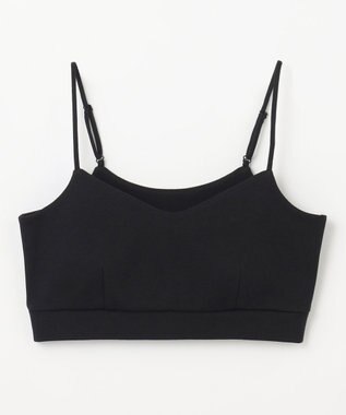 NAVE ストレッチポンチ クロップドキャミ ブラック系