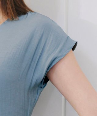 Tiaclasse 【洗える】はしごレースワンピース サックス