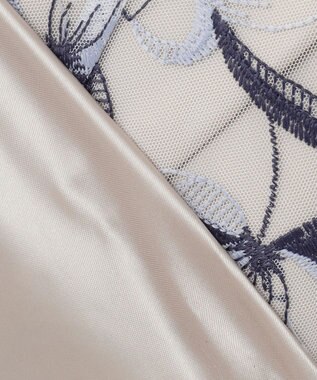 ANY SIS L 【洗える】バイカラーエンブロイダリー スカート アイボリー系