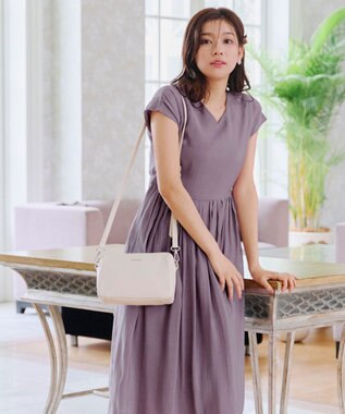 Tiaclasse 【洗える】はしごレースワンピース ピンク