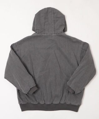 WEGO ワーカーズキルトフードブルゾン ブラック中濃色