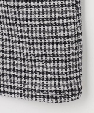 組曲 KIDS 【150-160㎝】チェックジャガード トレーナー ブラック系3