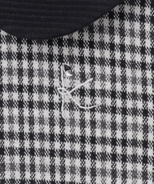 組曲 KIDS 【150-160㎝】チェックジャガード トレーナー ブラック系3