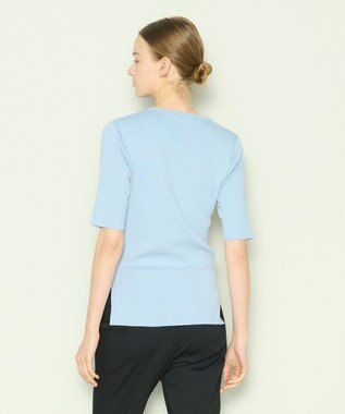 JOSEPH 【洗える】フィールコットン　ニットTEE Sky blue