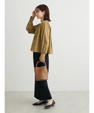 Green Parks タックブラウス Beige