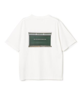 UNFILO MENS スマートストレッチ PHOTO TEE オフホワイト×グリーン
