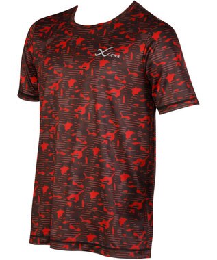 CW-X 【MEN】 CW-X アウター トップス 半袖 吸汗速乾 UVカット率90％以上 DLO135 /ワコール レッド