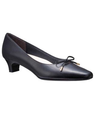 REGAL FOOT COMMUNITY 【ビューフィット】A79W 晴雨兼用リボンパンプス ブラック