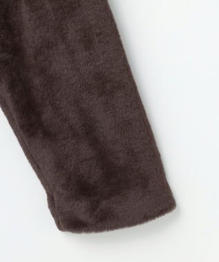 Feroux フェイクファー ジャケット ダークブラウン系