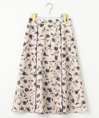 ANY SIS 【洗える】フローラルパターン スカート アイボリー系