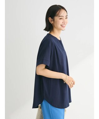 Green Parks 冷っとすずやか　フレンチスリーブスキッパー Dark Navy