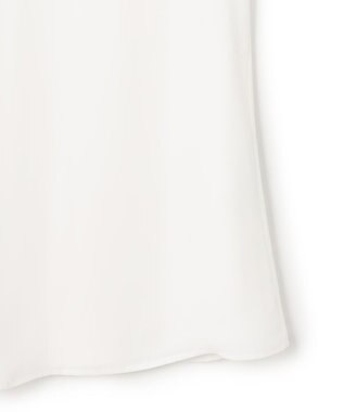 23区 L 【洗える】シルキーデシン バーアクセント ブラウス ホワイト系