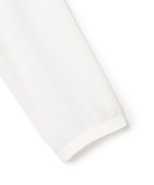 23区 L 【洗える】シルキーデシン バーアクセント ブラウス ホワイト系