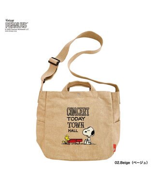 ROOTOTE 8383【スヌーピー】IP.ミディアム.2way.ピーナッツ-0A 01：アイボリー