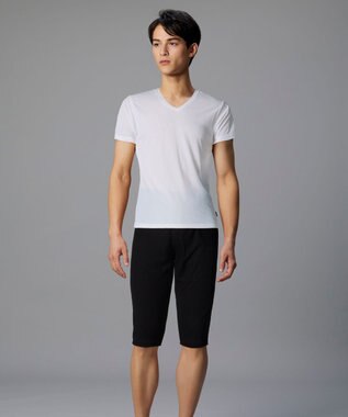 WACOAL MEN インナー　【ムレからの解放】　吸放湿性　吸汗速乾　通気性　3分袖　/ブロス　GL3310 ホワイト