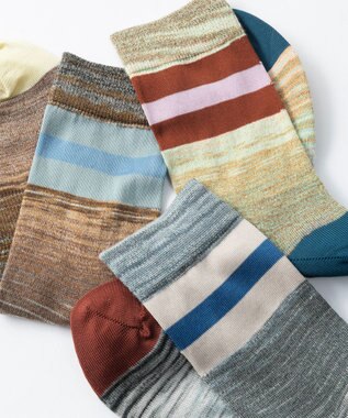 TRICOTE カスリラインソックス 95GRAY