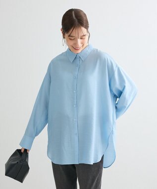 Green Parks ””とろっ””とシルキーシャツ Blue