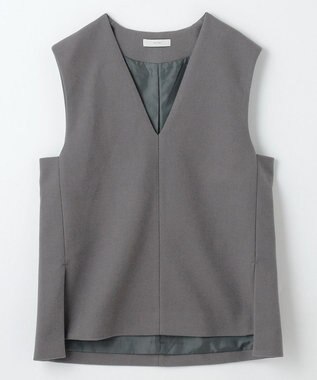 ANY フェイクウールベスト グレー