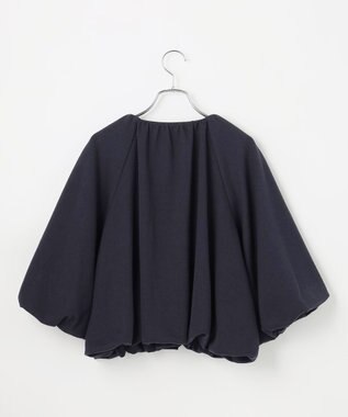 #Newans 【セレモニーにも/洗濯機可】バルーンヘムライトブルゾン​ ネイビー