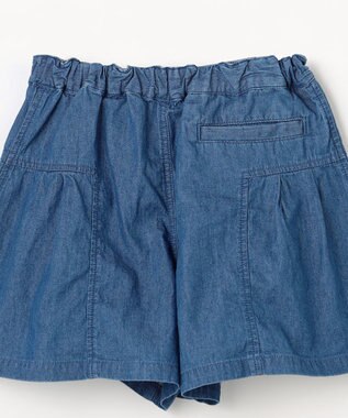 組曲 KIDS 【110-140㎝】 ブルーフラワーデニムキュロット ネイビー