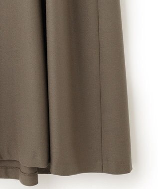 23区 ウールジョーゼット Aライン ワンピース ダークブラウン系