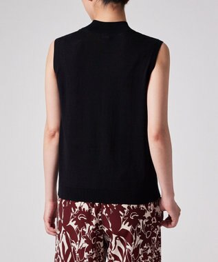 Paul Smith パイピングストライプ ノースリーブ ニット ブラック