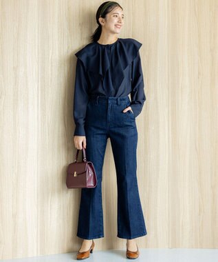 組曲 L 【23AW】DENIM フレアパンツ ネイビー系