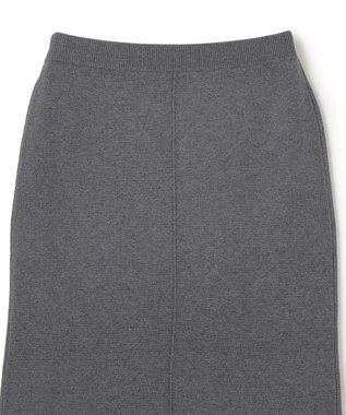 UNFILO ナローライン ニットスカート チャコール