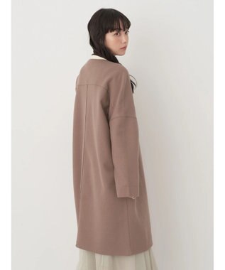 earth music&ecology 圧縮風ポンチコーディガン Mocha