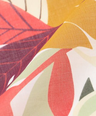 JOSEPH ABBOUD 【FRANCO BASSI】リーフモチーフ スカーフ チーフ オリーブ系6