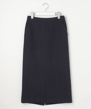 J.PRESS LADIES S 【洗える】ダンボールジャージー ナロー スカート ネイビー系
