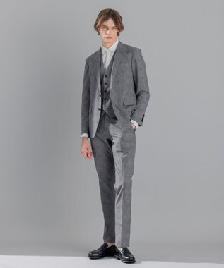 JOSEPH HOMME <3ピース対応> クールドッツストレッチ ジレ ライトグレー系