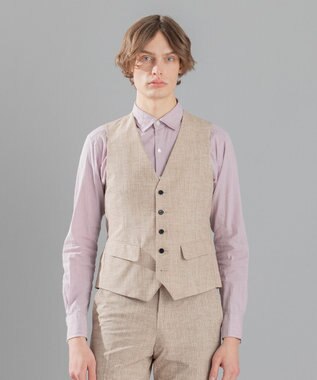 JOSEPH HOMME <3ピース対応> クールドッツストレッチ ジレ ベージュ系
