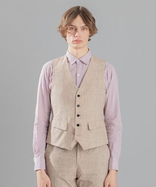 JOSEPH HOMME <3ピース対応> クールドッツストレッチ ジレ ベージュ系