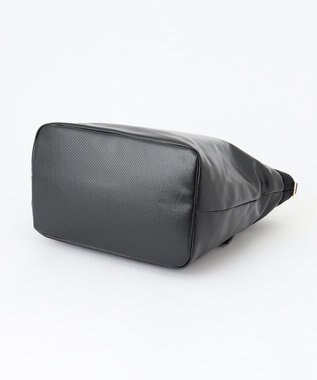 LA BAGAGERIE 【コットン×ポリウレタン】シャイニーミニトート ブラック