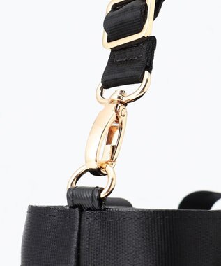 LA BAGAGERIE 【コットン×ポリウレタン】シャイニーミニトート ブラック