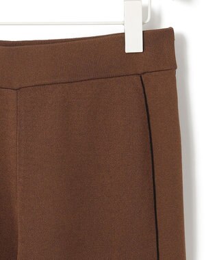 ICB 【洗える】シンセティックダブルフェイス  ニットトラックパンツ コーヒー系