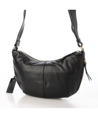 UNBILLION アトランタ ATLANTA / やぎ革軽量ハーフムーンショルダー ブラック