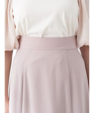 earth music&ecology バイカラーラッフルヘムスカート Pink Beige