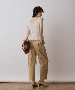 GRACE CONTINENTAL スパンコールリブトップ キナリ