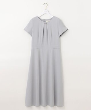 ANY SIS 【WEB・一部店舗限定】リネンライクポリエステル ワンピース ブルーグレー