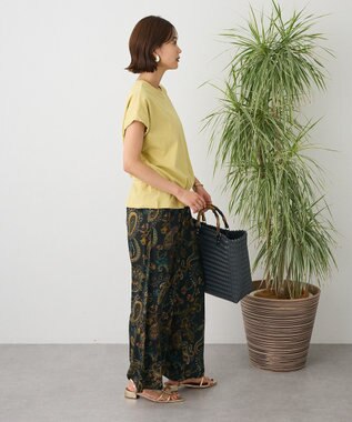 CRAFT STANDARD BOUTIQUE レーヨン総柄ワイドパンツ Paisley