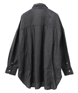 Green Parks デニムＢＩＧシャツ Black