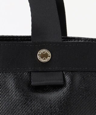 LA BAGAGERIE 【コットン×ポリウレタン】シャイニーミニトート ブラック