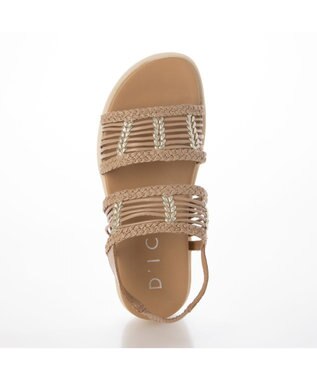 MODE ET JACOMO <D'ICI>フットベッドメッシュサンダル オークミックス