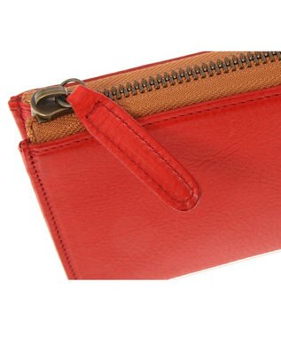 genten トスカ Lファスナー長財布 レッド